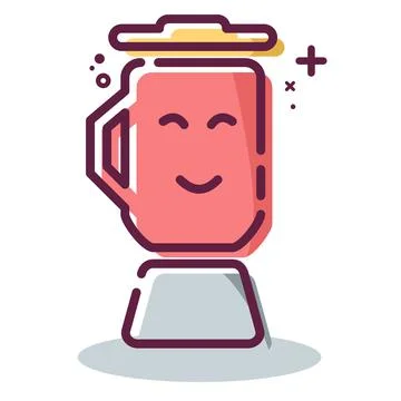 Icon Vector of Coffee Blender - MBE Syle Stock Illustration