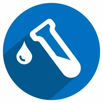 Icon Vector of Drop - Long Shadow Style 스톡 일러스트