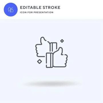 Like icon vector, filled flat sign, solid pictogram isolated on white, logo i Stockillustratie