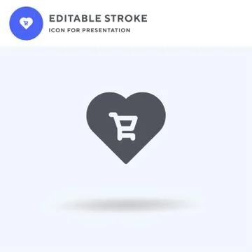 Like icon vector, filled flat sign, solid pictogram isolated on white, logo Stock Illustration