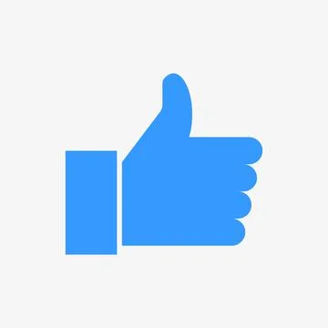 Like icon vector. Hand thumb up symbol. Stock Illustration