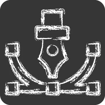 Icon Vector Illustration. related to Creative Concept symbol. chalk Style. .. Stock Illustration