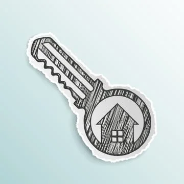 Icon vector key 스톡 일러스트