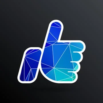 Like icon vector line isolated outline ok Stock Illustration