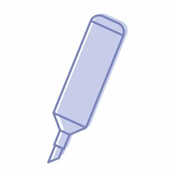 Icon Vector of Marker - Blue Twins Style Stock Illustration