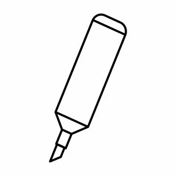 Icon Vector of Marker - Line Style Stock Illustration