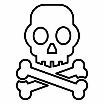 Icon Vector of Radiation - Line Style Stock Illustration