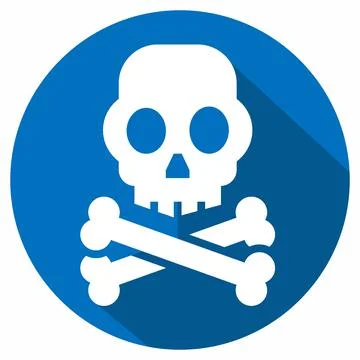 Icon Vector of Radiation - Long Shadow Style Stock Illustration
