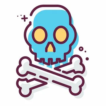 Icon Vector of Radiation - MBE Style Stock Illustration