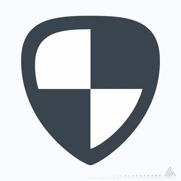 Icon Vector of Security - Glyph Style Illustrazione stock