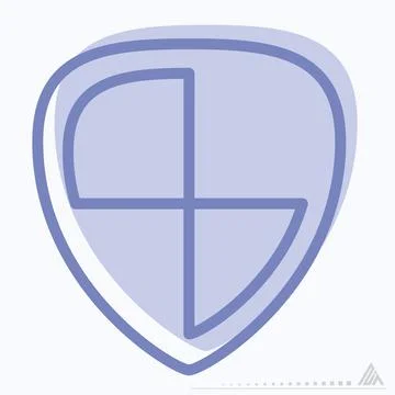 Icon Vector of Security - Two Tone Style Stockillustratie