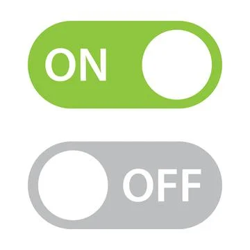 On off icon vector switch button sign for graphic design, logo, web site, soc Stock-Illustration