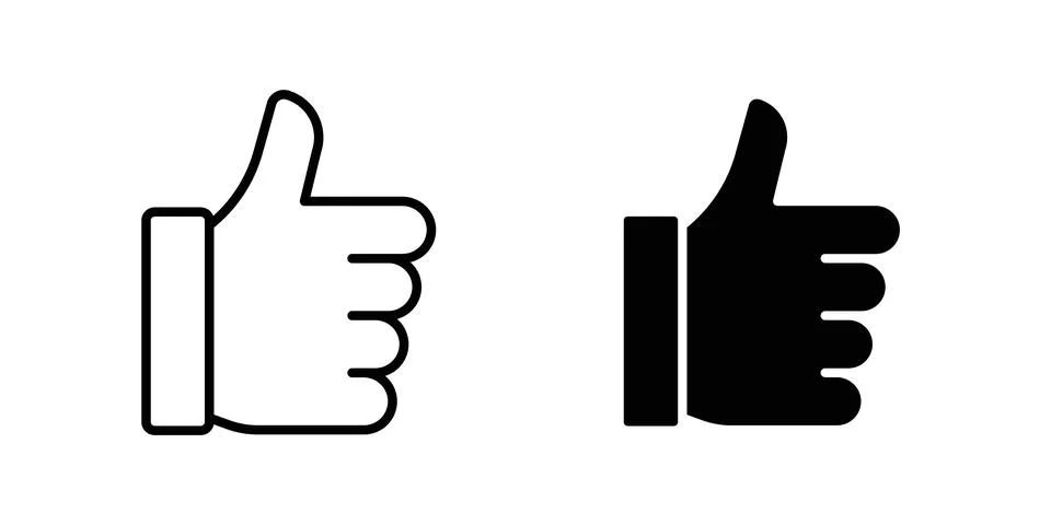Like icon vector symbol graphics Stock Illustration