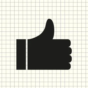 Like icon vector, symbol like, sign like vector, Illustrazione stock