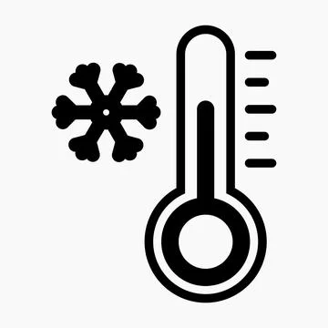 Icon vector thermometer Stock Illustration