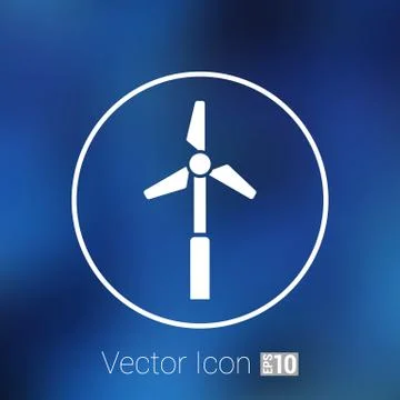 Icon vector tower electric floor generator propeller イラスト素材
