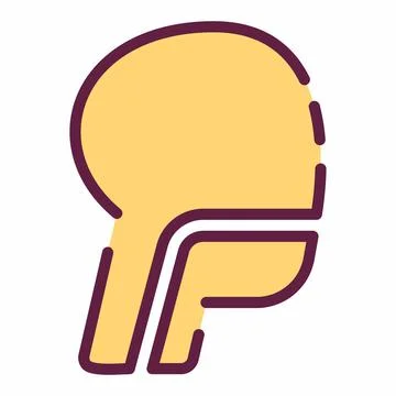 Icon Vector of Trachea - Line Cut Style 스톡 일러스트