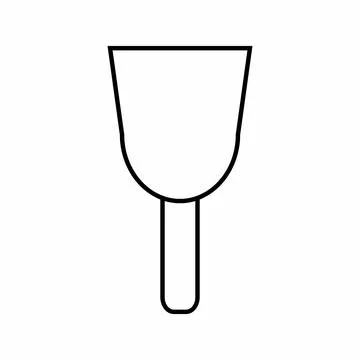 Icon Vector of Wall Plaster Tool - Line Style Stock Illustration