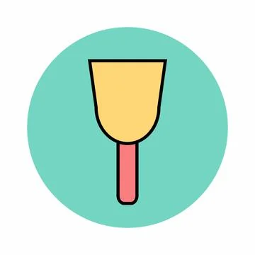 Icon Vector of Wall Plaster Tool - Color Mate Style Stock Illustration