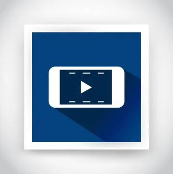 Icon of video for web and mobile applications Stock Illustration