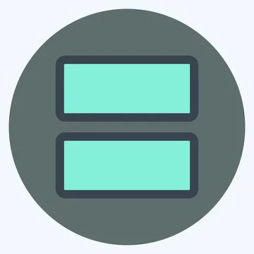 Icon View Array - Color Mate Style - Simple illustration,Editable stroke Stock Illustration