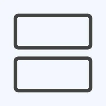 Icon View Array - Line Style - Simple illustration,Editable stroke Stock Illustration