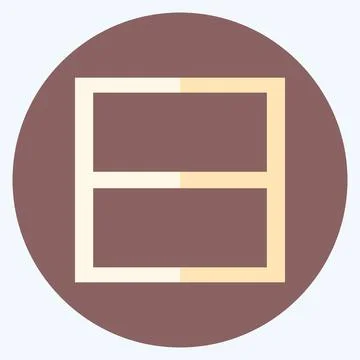 Icon View Straam - Flat Style - Simple illustration,Editable stroke Stock Illustration