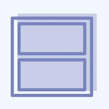 Icon View Straam - Two Tone Style - Simple illustration,Editable stroke Stock Illustration