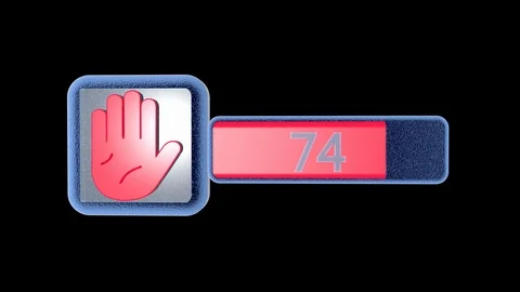 Icon virtual the palm of your hand. Stock Footage 108813907