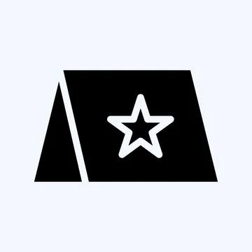 Icon Visual Brand. suitable for Branding symbol. glyph style. simple design e Stock Illustration