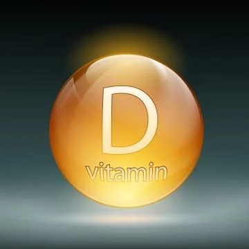 Icon vitamin D 스톡 일러스트