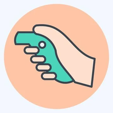 Icon VR Controller. related to 3D Visualization symbol. color mate style. s.. Stock Illustration