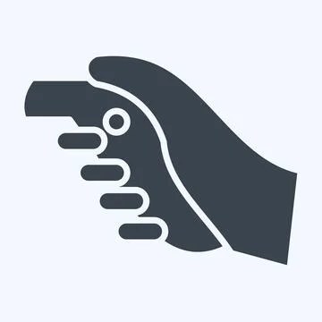 Icon VR Controller. related to 3D Visualization symbol. glyph style. simple.. Stock Illustration