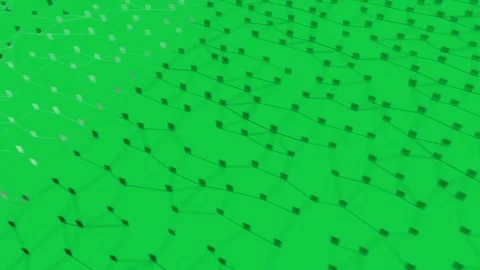 Icon walking on line sparking branches tiling triads folding into transparent Stock Footage 339724786