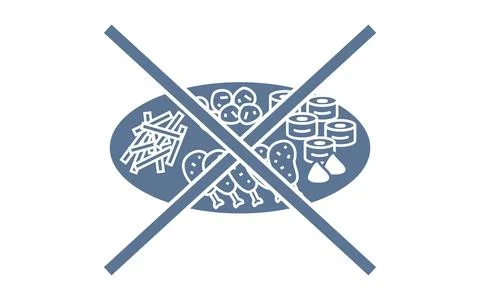 Icon warning of use of platter Stock Illustration