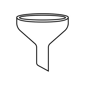 Icon water funnel vector Stock Illustration