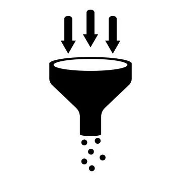 Icon water funnel vector Stock Illustration