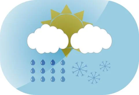 Icon weather app Stock Illustration
