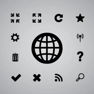 Icon web Stock Illustration
