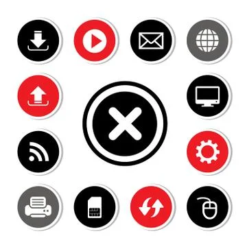 Icon web Illustrazione stock