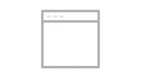Icon of a web page in black and orange, symbolizing internet browsing and w.. 動画素材 335011951