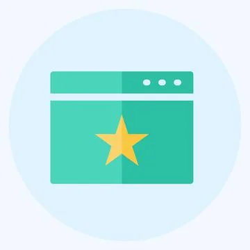 Icon Website Promotion. suitable for IT Services symbol. flat style. simple d Stock Illustration