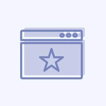 Icon Website Promotion. suitable for IT Services symbol. two tone style. simp Stockillustratie