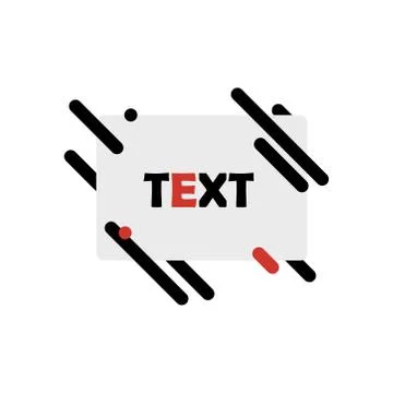 Icon where there can be your text. Vector illustration. Stock Illustration
