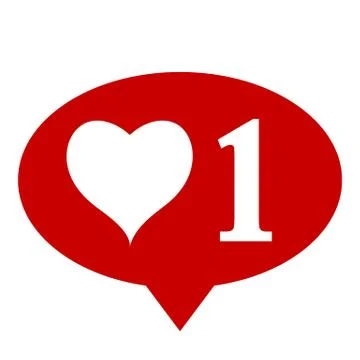 Like icon on white background. Stock Illustration