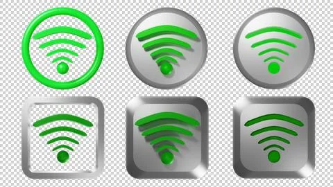 Icon Wifi pack Stock Illustration