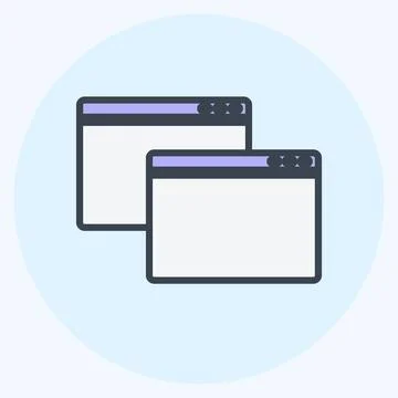Icon Windows. suitable for Web Interface symbol. color mate style. simple des イラスト素材