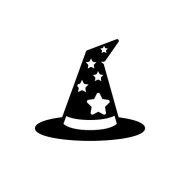 Icon of Witch hat - vector iconic design Stock Illustration