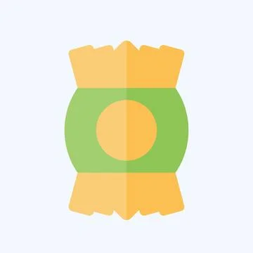 Icon Wraping. related to Plastic Product symbol. flat style. design editable Stock Illustration