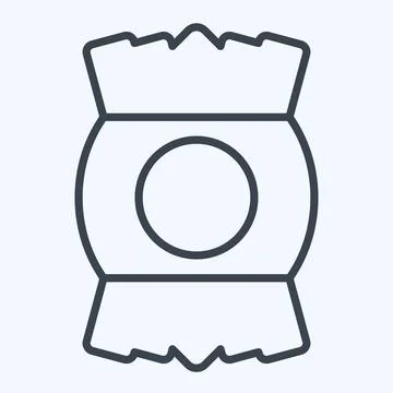 Icon Wraping. related to Plastic Product symbol. line style. design editable Stock Illustration